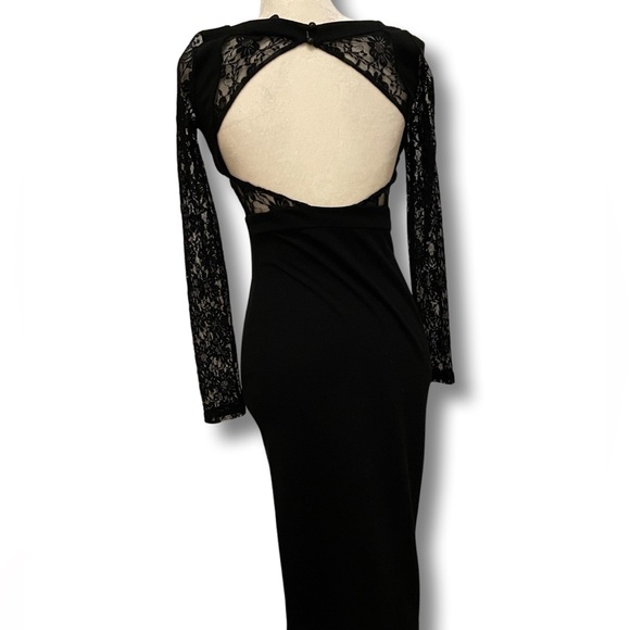 ASOS lace bodycon black dress - Picture 2 of 4